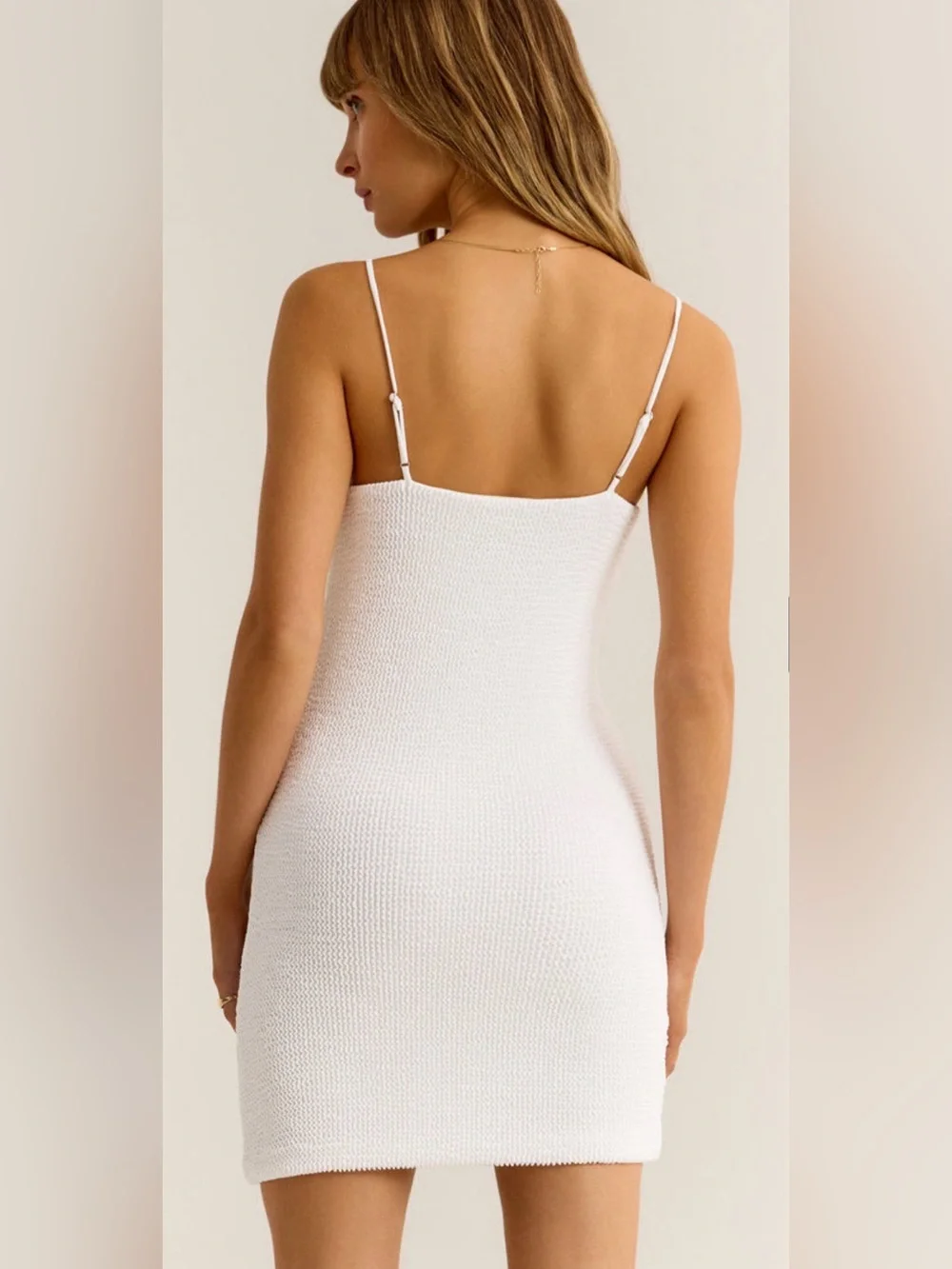 Z Supply Azure Textured Slip Dress w/ Adjustable Straps. Small. 26”-30” Bust NWT - Picture 5 of 6